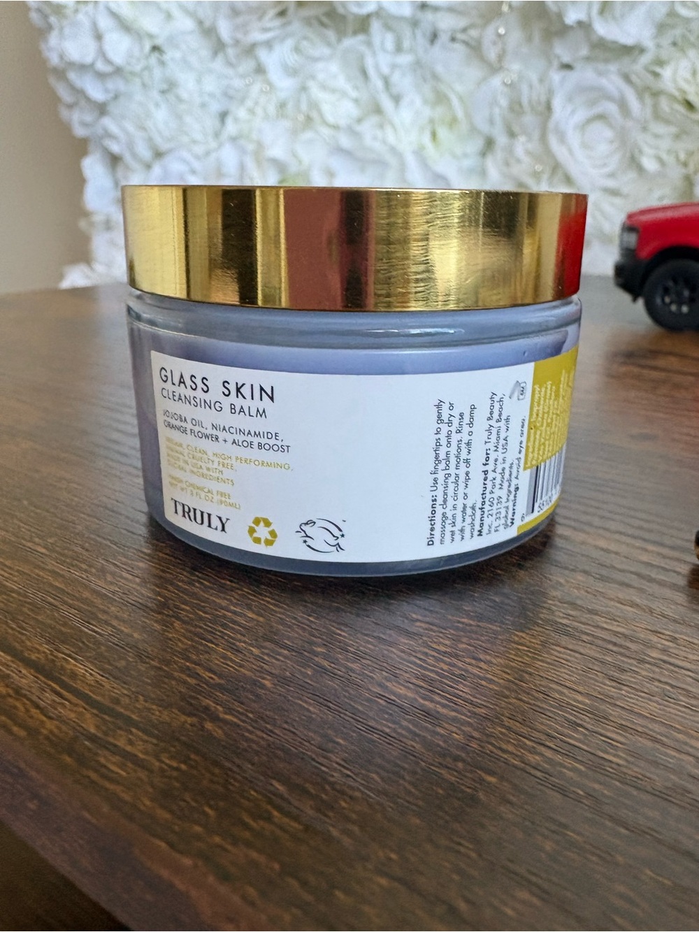 TRULY Glass Skin Cleansing Balm - White & Gold Packaging